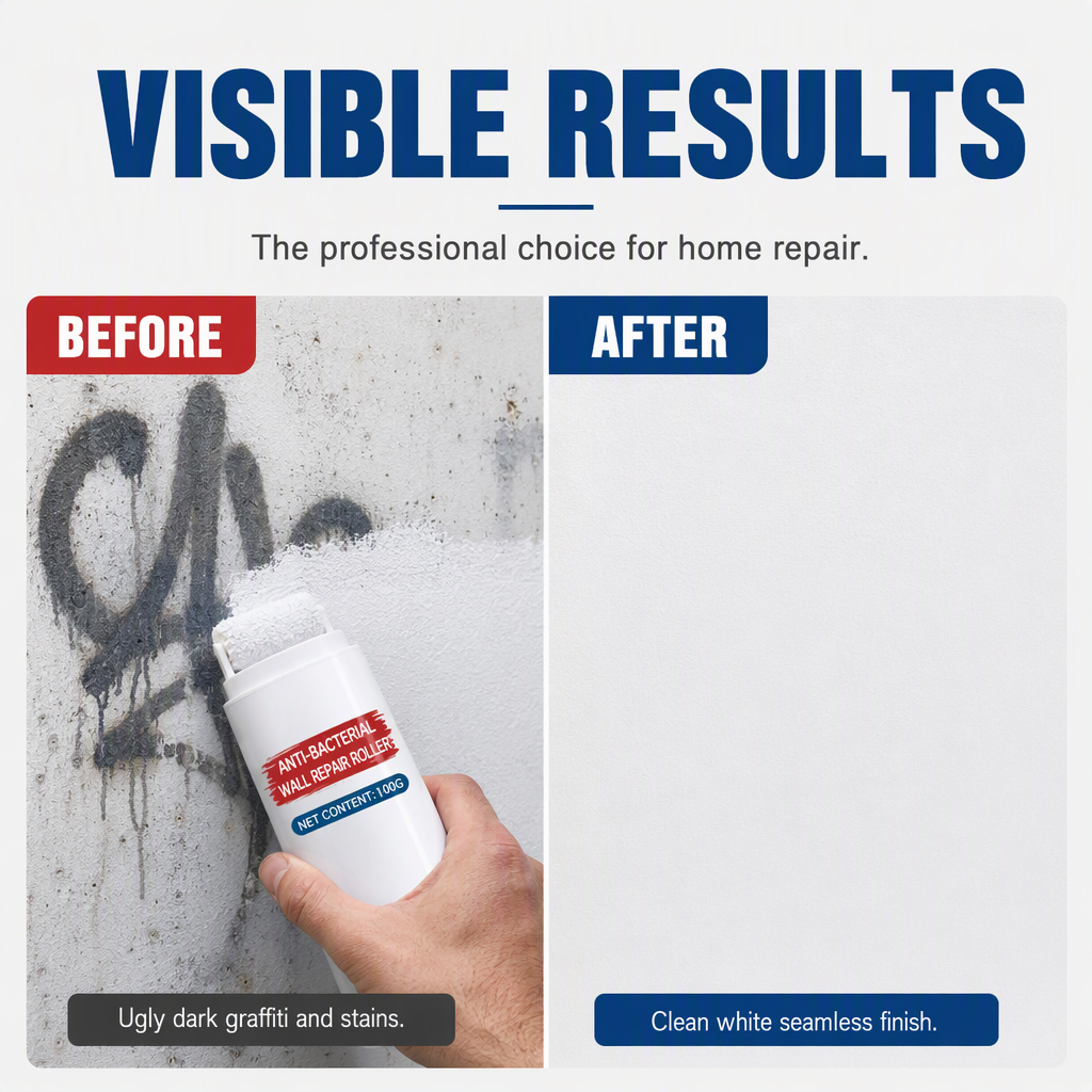 🥳 All-in-One Wall Repair Paste with Roller Brush